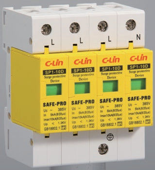 230V 400V Voltage Surge Protectors 60kA 3 Phase Surge Protector