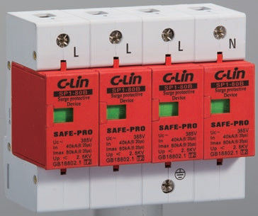 230V 400V Voltage Surge Protectors 60kA 3 Phase Surge Protector